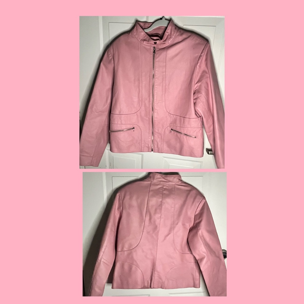 Pink Leather Jacket